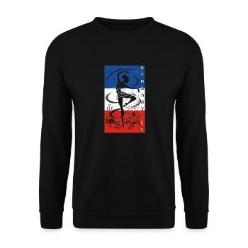 Gymnastique Francaise - Sweat-shirt Unisexe - noir - Devant - Alina (178cm) & Michal (187cm)