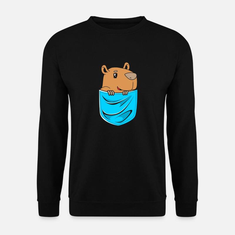 Capybara - Unisex Pullover - Schwarz
