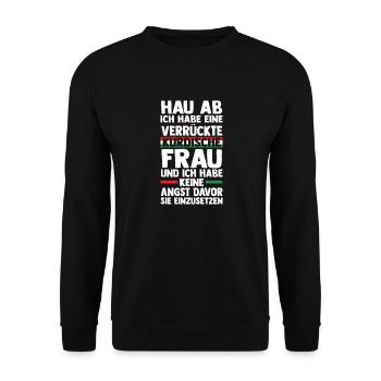 Kurden Kurdistan - Unisex Pullover - Schwarz - Vorne - Alina (178cm) & Michal (187cm)