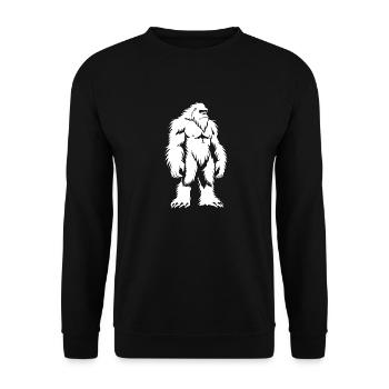 Yeti - Unisex Sweatshirt - black - Front - Alina (178cm) & Michal (187cm)