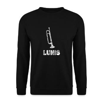 Lunis comme musique de cuivres - Sweat-shirt Unisexe - noir - Devant - Alina (178cm) & Michal (187cm)