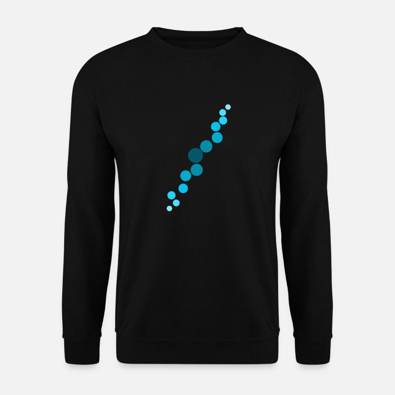 Blue bubbles - Unisex Sweatshirt - black