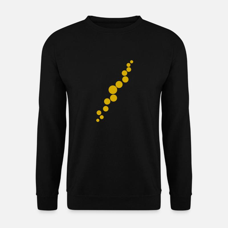 Gold diagonal - Unisex Sweatshirt - black