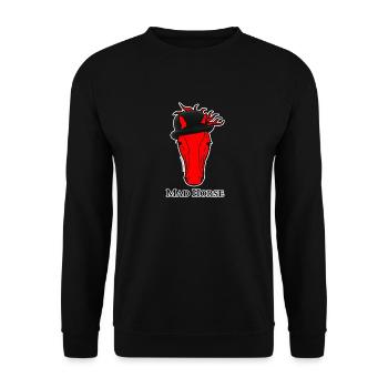 Logo Mad Horse - Unisex Sweatshirt - black - Front - Alina (178cm) & Michal (187cm)
