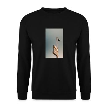 shield - Unisex Sweatshirt - black - Front - Alina (178cm) & Michal (187cm)