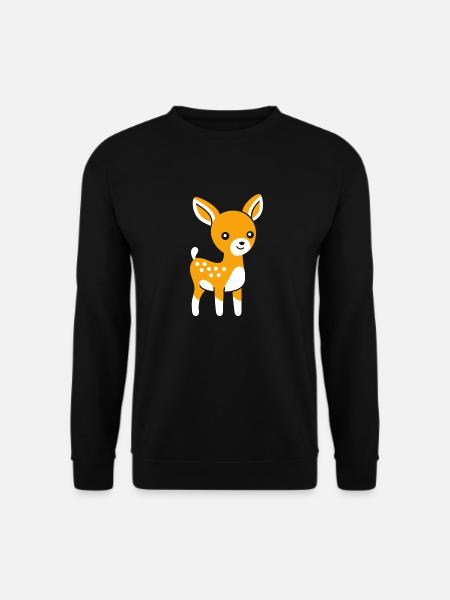 roe deer - Unisex Sweatshirt - black