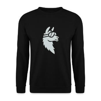 Lunettes de ski lama Animal - Sweat-shirt Unisexe - noir - Devant - Alina (178cm) & Michal (187cm)