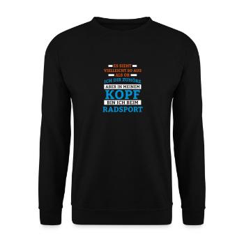 Radsport Sportart - Unisex Pullover - Schwarz - Vorne - Alina (178cm) & Michal (187cm)