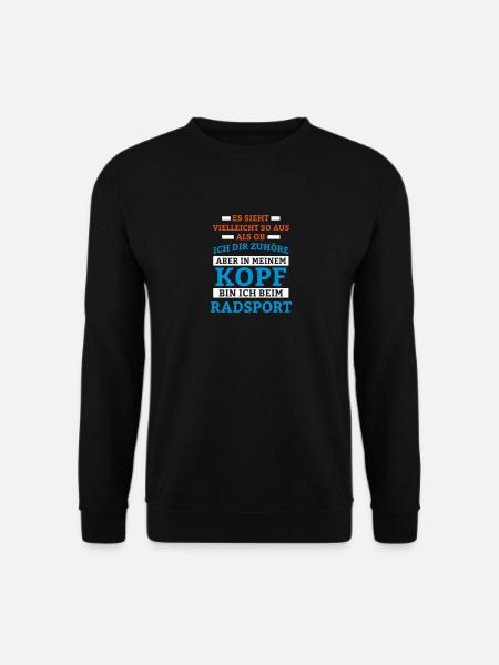 Radsport Sportart - Unisex Pullover - Schwarz