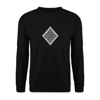 Nordic Mandala - Unisex Sweatshirt - black - Front - Alina (178cm) & Michal (187cm)