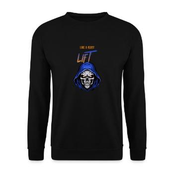 Lift Like A Beast - Unisex Sweatshirt - black - Front - Alina (178cm) & Michal (187cm)