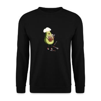 avocat - Sweat-shirt Unisexe - noir - Devant - Alina (178cm) & Michal (187cm)