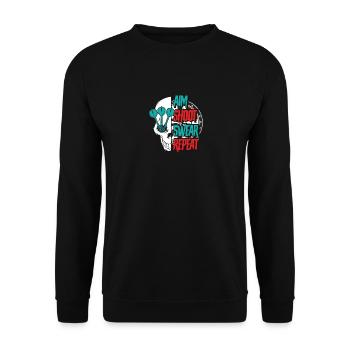 Dartboard Skull Darts Player Dart Turnier - Unisex Pullover - Schwarz - Vorne - Alina (178cm) & Michal (187cm)