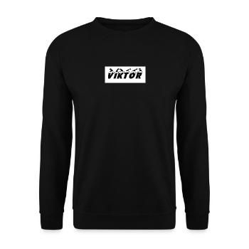 Viktor silhouette with star motifs - Unisex Sweatshirt - black - Front - Alina (178cm) & Michal (187cm)