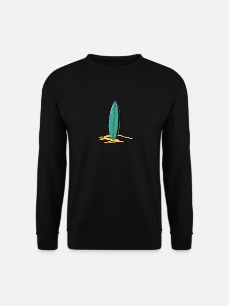 Retro Surfboard – Classic Beach Vibes - Unisex Pullover - Schwarz