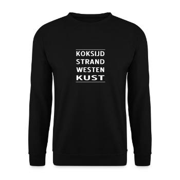 KBWC 02 white - Sweat-shirt Unisexe - noir - Devant - Alina (178cm) & Michal (187cm)