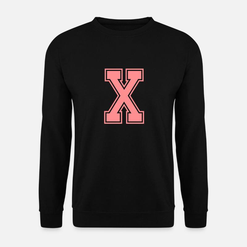 Buchstabe X - Unisex Pullover - Schwarz