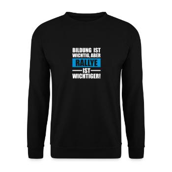 Rallye Sportart - Unisex Pullover - Schwarz - Vorne - Alina (178cm) & Michal (187cm)