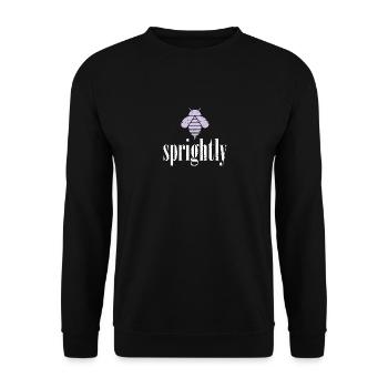 Purple Pastel Bee Sprightly Bee Be Sprightly - Unisex Sweatshirt - black - Front - Alina (178cm) & Michal (187cm)