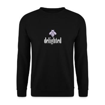 Purple Pastel Bee Abeille Ravi Soyez ravi - Sweat-shirt Unisexe - noir - Devant - Alina (178cm) & Michal (187cm)