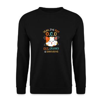 Yeah I’ve Got OCD - Unisex Pullover - Schwarz - Vorne - Alina (178cm) & Michal (187cm)