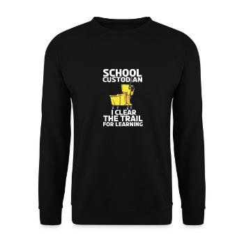 I Clear The Trail - Unisex Pullover - Schwarz - Vorne - Alina (178cm) & Michal (187cm)