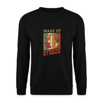 Conception de planche à roulettes pour planche à roulettes - Sweat-shirt Unisexe - noir - Devant - Alina (178cm) & Michal (187cm)