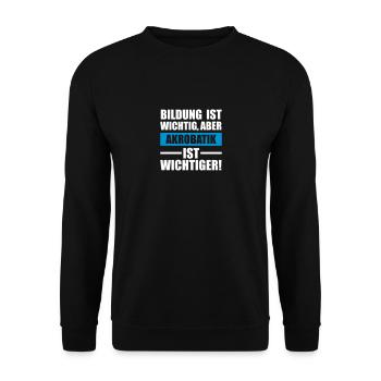 Akrobatik Sportart - Unisex Pullover - Schwarz - Vorne - Alina (178cm) & Michal (187cm)