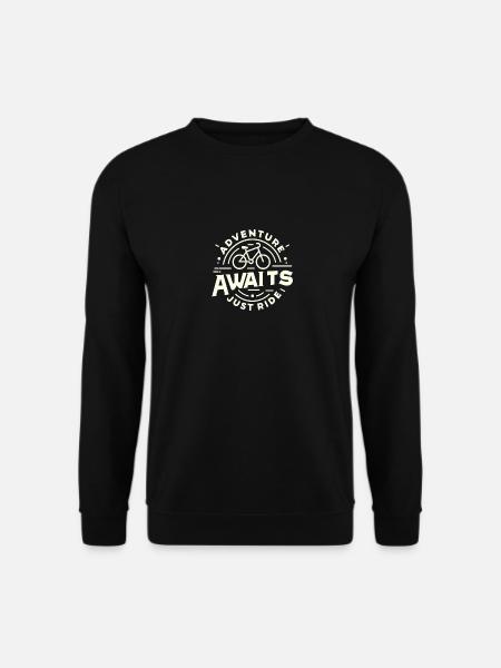 Das Abenteuer wartet, fahr einfach los - Unisex Pullover - Schwarz