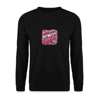 Bingo Babe - Unisex Pullover - Schwarz - Vorne - Alina (178cm) & Michal (187cm)