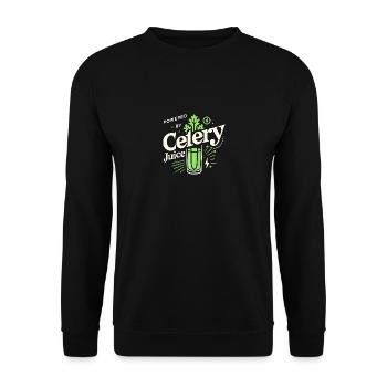 Powered by Selleriesaft - Unisex Pullover - Schwarz - Vorne - Alina (178cm) & Michal (187cm)