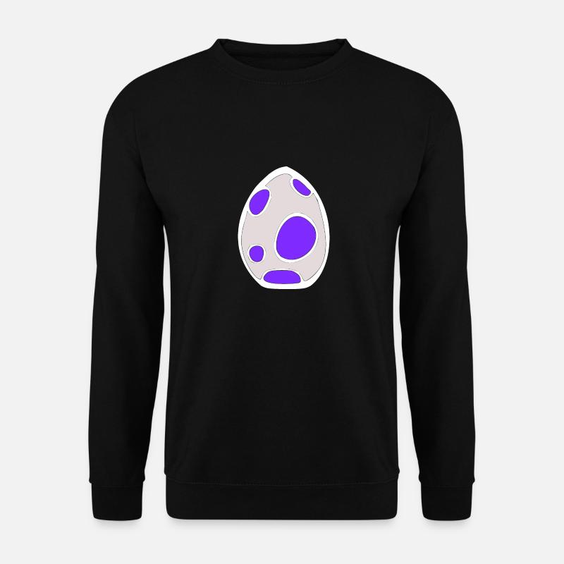 Pocket Monster Ei white - Unisex Pullover - Schwarz