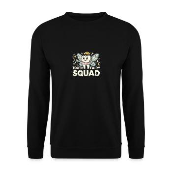 Zahnfeen-Truppe - Unisex Pullover - Schwarz - Vorne - Alina (178cm) & Michal (187cm)