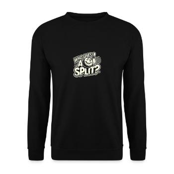Wen interessiert das schon? - Unisex Pullover - Schwarz - Vorne - Alina (178cm) & Michal (187cm)
