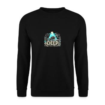Sporttauchen - Wir mögen es tief - Unisex Pullover - Schwarz - Vorne - Alina (178cm) & Michal (187cm)