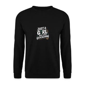 Juste une fille qui aime le géocaching - Sweat-shirt Unisexe - noir - Devant - Alina (178cm) & Michal (187cm)