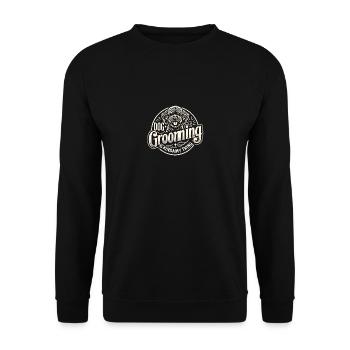 Hundepflege ist irgendwie mein Ding - Unisex Pullover - Schwarz - Vorne - Alina (178cm) & Michal (187cm)
