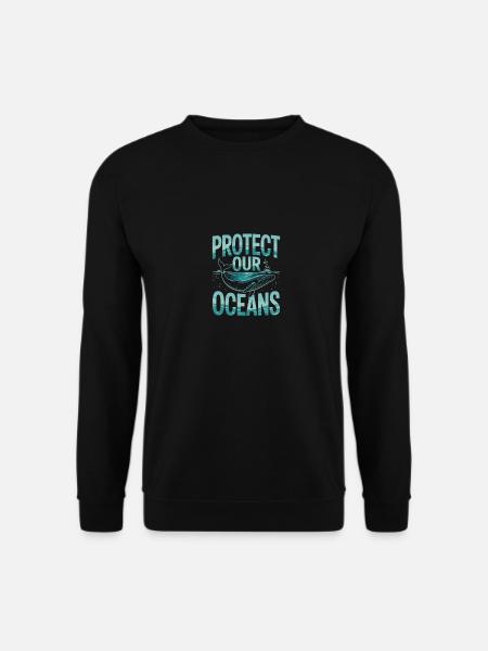 Protect Our Oceans - Unisex Pullover - Schwarz