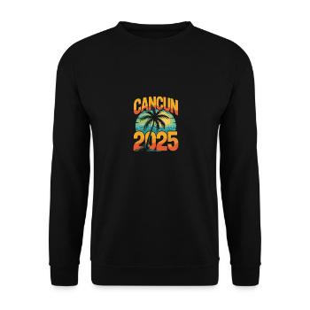 Cancun 2025 - Unisex Pullover - Schwarz - Vorne - Alina (178cm) & Michal (187cm)