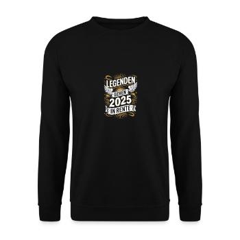 Les légendes prendront leur retraite en 2025 - Sweat-shirt Unisexe - noir - Devant - Alina (178cm) & Michal (187cm)