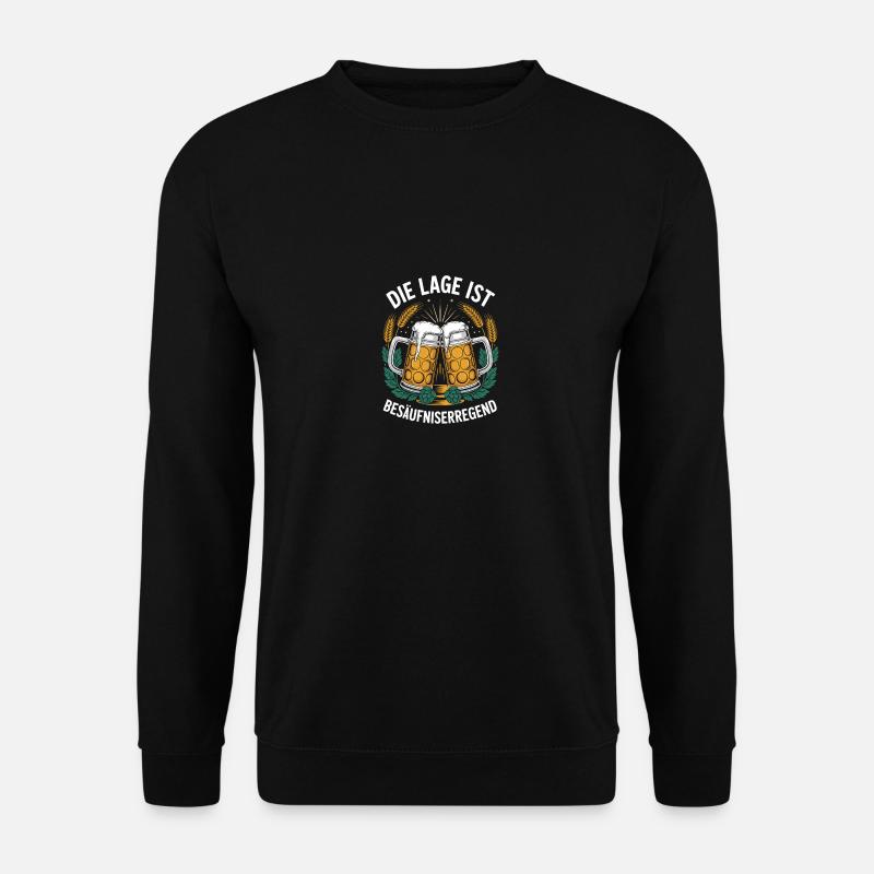 Lustiges Bier Design - Unisex Pullover - Schwarz