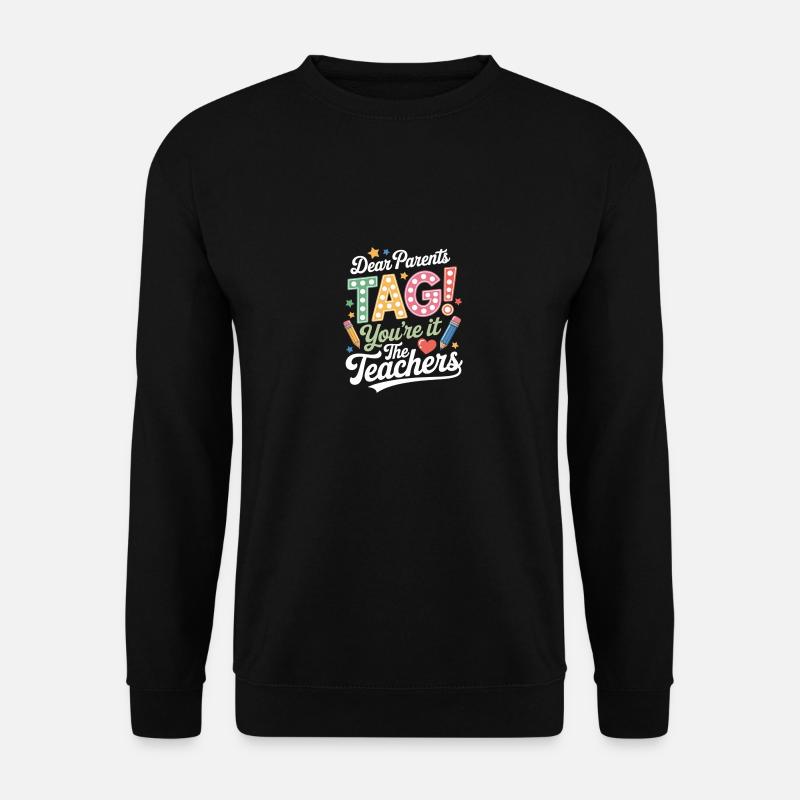 Lehrer Eltern Schulabschluus - Unisex Pullover - Schwarz