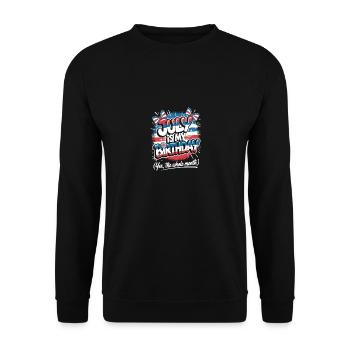 In July Birthday - Unisex Sweatshirt - black - Front - Alina (178cm) & Michal (187cm)