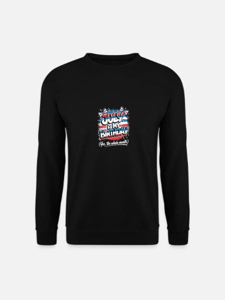 In July Birthday - Unisex Sweatshirt - black