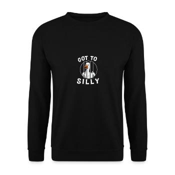 got to silly - Unisex Sweatshirt - black - Front - Alina (178cm) & Michal (187cm)