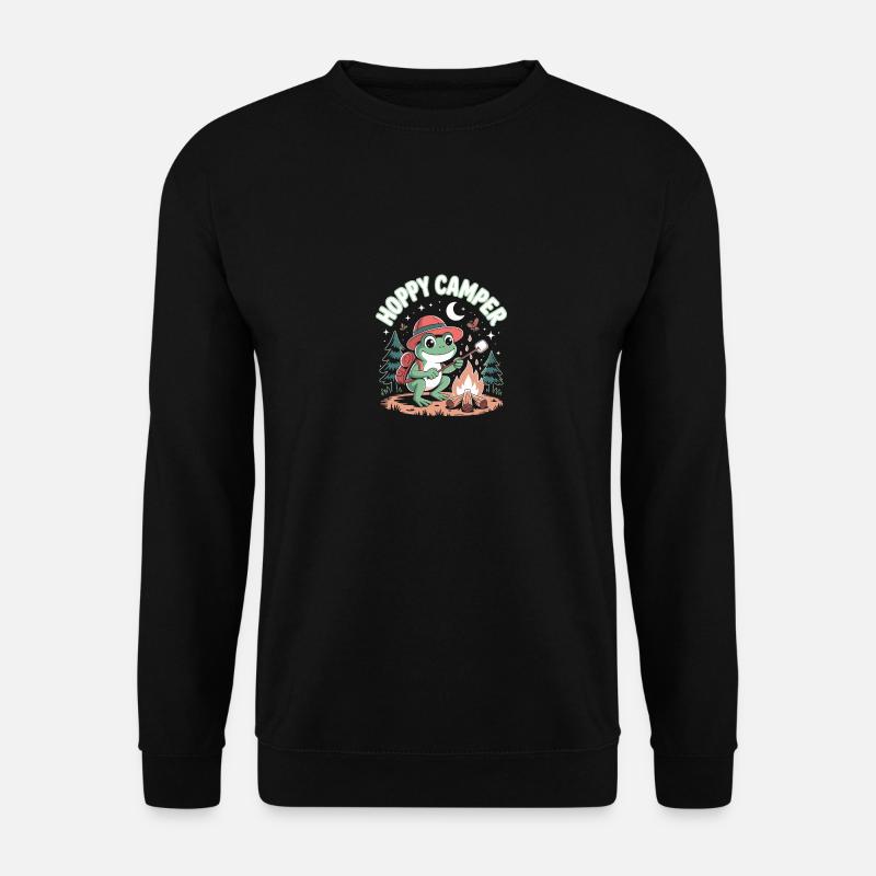 Hoppy Camper Camper Frog - Unisex Sweatshirt - black