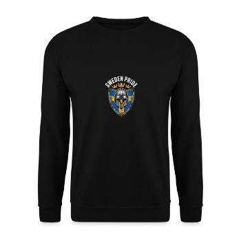Sweden Pride - Unisex Pullover - Schwarz - Vorne - Alina (178cm) & Michal (187cm)