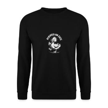 Psychically on the duck - Unisex Sweatshirt - black - Front - Alina (178cm) & Michal (187cm)