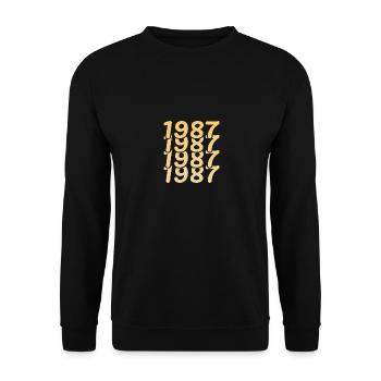 1987 - Unisex Sweatshirt - black - Front - Alina (178cm) & Michal (187cm)
