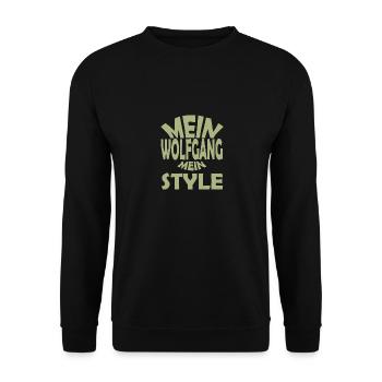Wolfgang - Unisex Pullover - Schwarz - Vorne - Alina (178cm) & Michal (187cm)